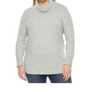 NWT St Johns Bay 1X Cowl Neck Sweater